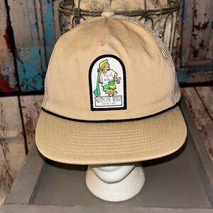 Kanvas By Katin Custom Surf Trunks Snapback Trucker Hat tan One Size Rope K-MAN